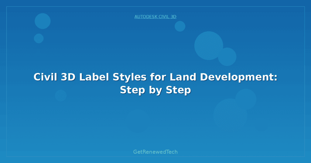 Civil 3D Label Styles for Land Development: Step by Step ...