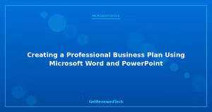 Blog Creating A Professional Business Plan Using Micros