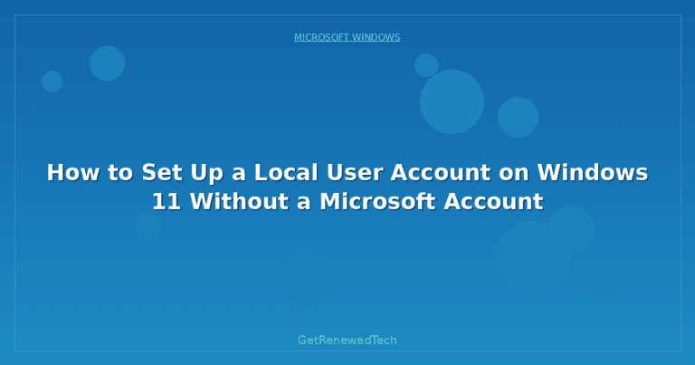 Local. Account Photo Customization How to Set Up a Local User Account on Windows 11 Without a Microsoft ...