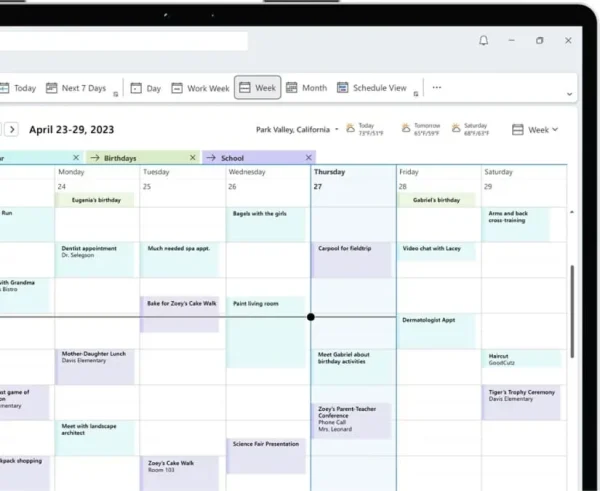 Office 2019 Home and Business for macOS - Outlook calendar